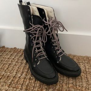 NWOT Sam Edelman lace up boots